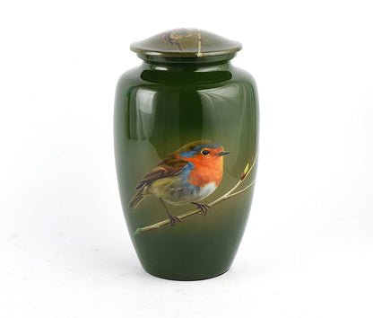 Robin Bird Adult Cremation Ashes Urn