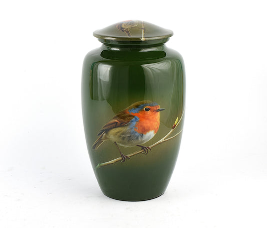 Robin Bird Adult Cremation Ashes Urn