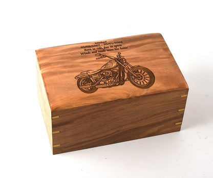 Large Solid Wood Casket Bike