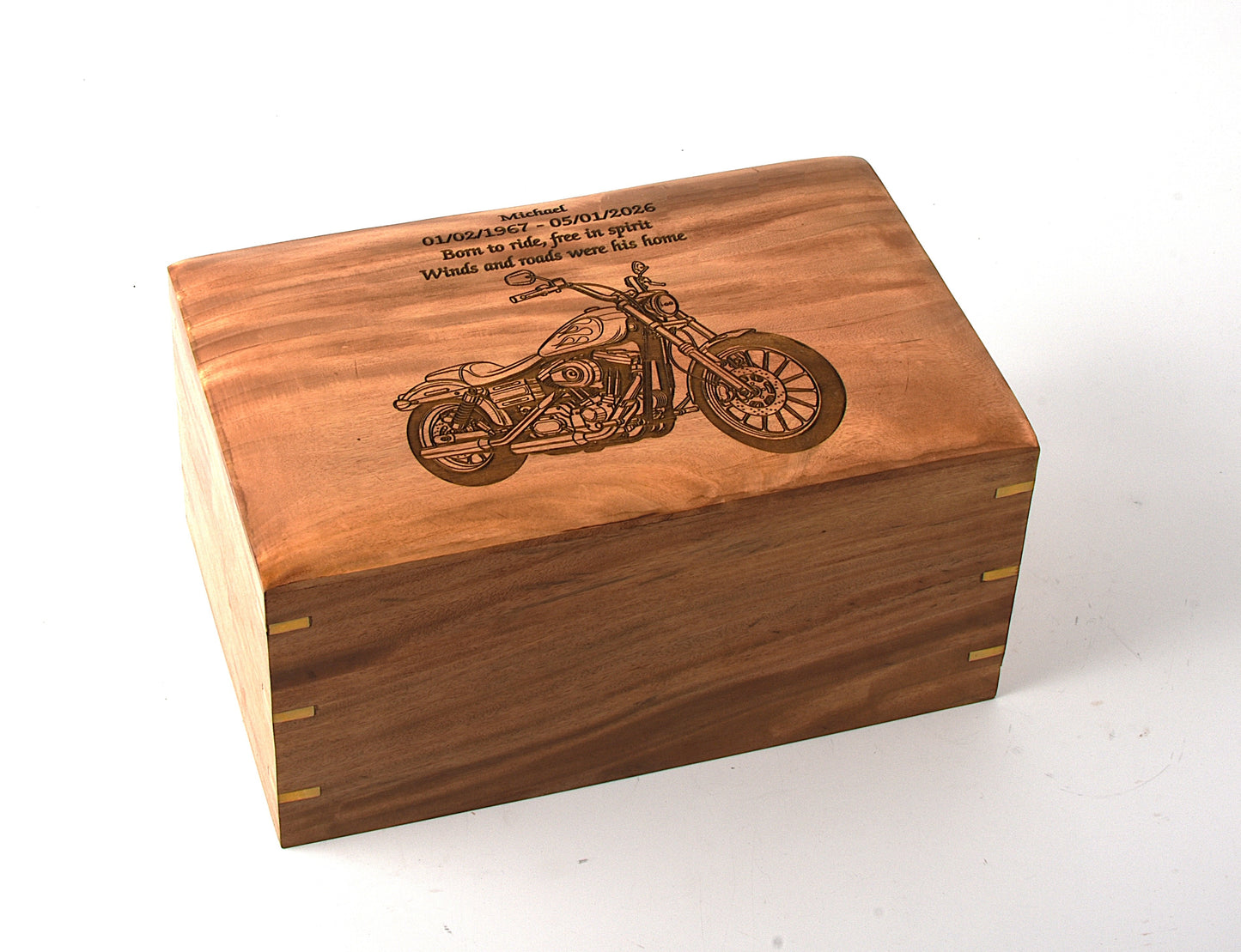 Large Solid Wood Casket Bike
