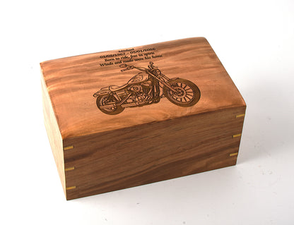 Large Solid Wood Casket Bike