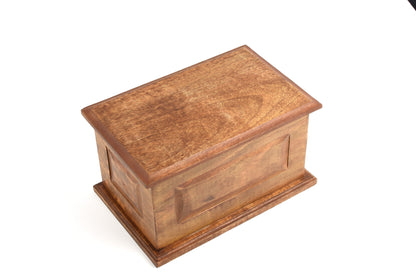 Adult Wood Ashes Casket Decorative Grooves