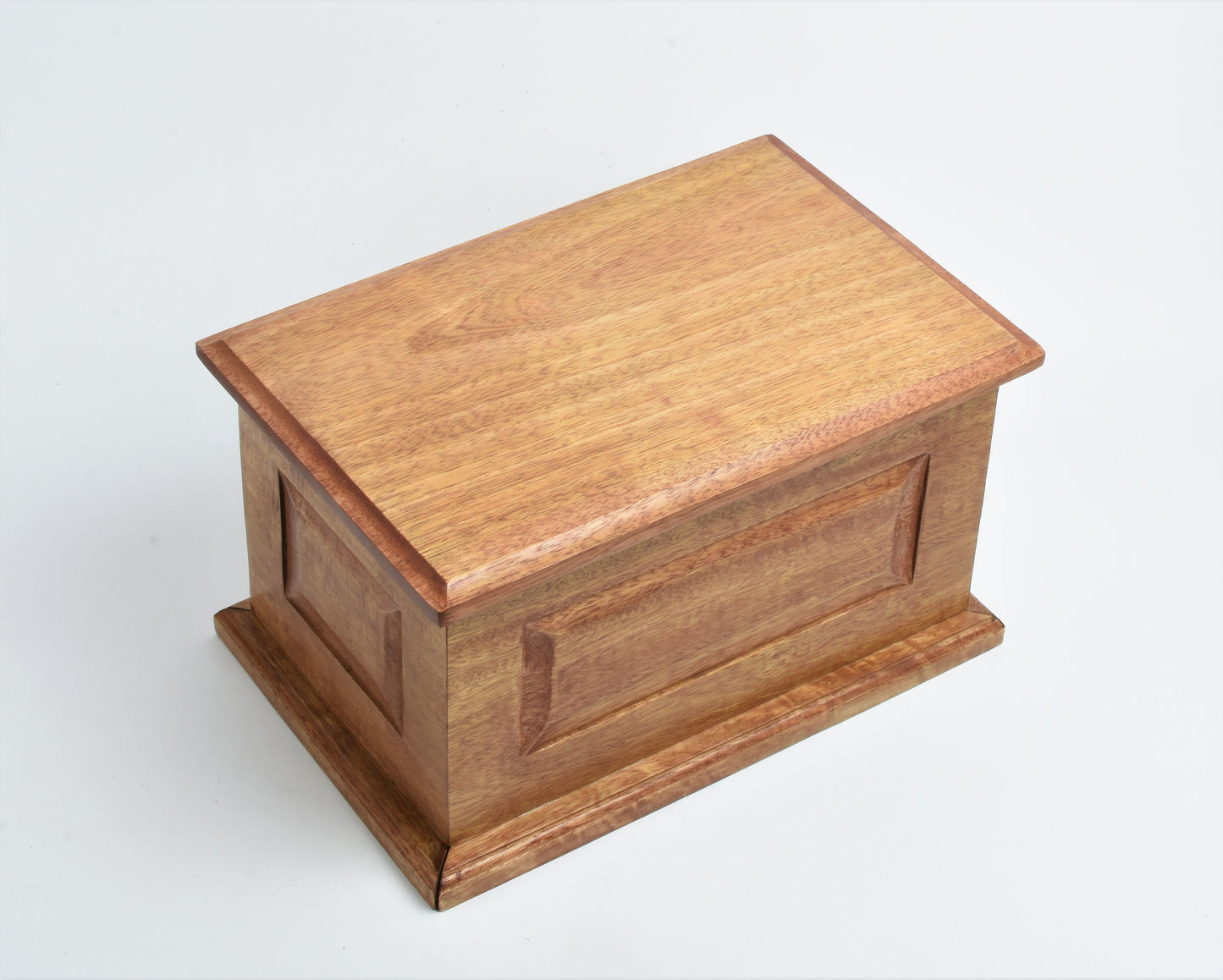 Adult Wood Ashes Casket Decorative Grooves