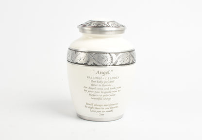 White Medium-Small Urn