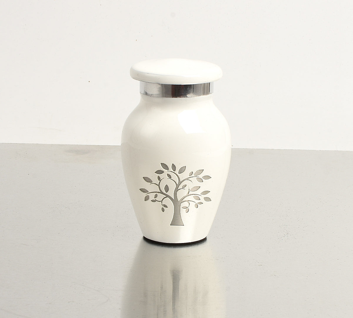 Mini White Tree Of Life Keepsake Cremation Urn