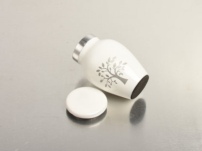 Mini White Tree Of Life Keepsake Cremation Urn