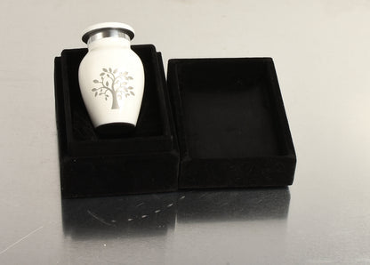 Mini White Tree Of Life Keepsake Cremation Urn