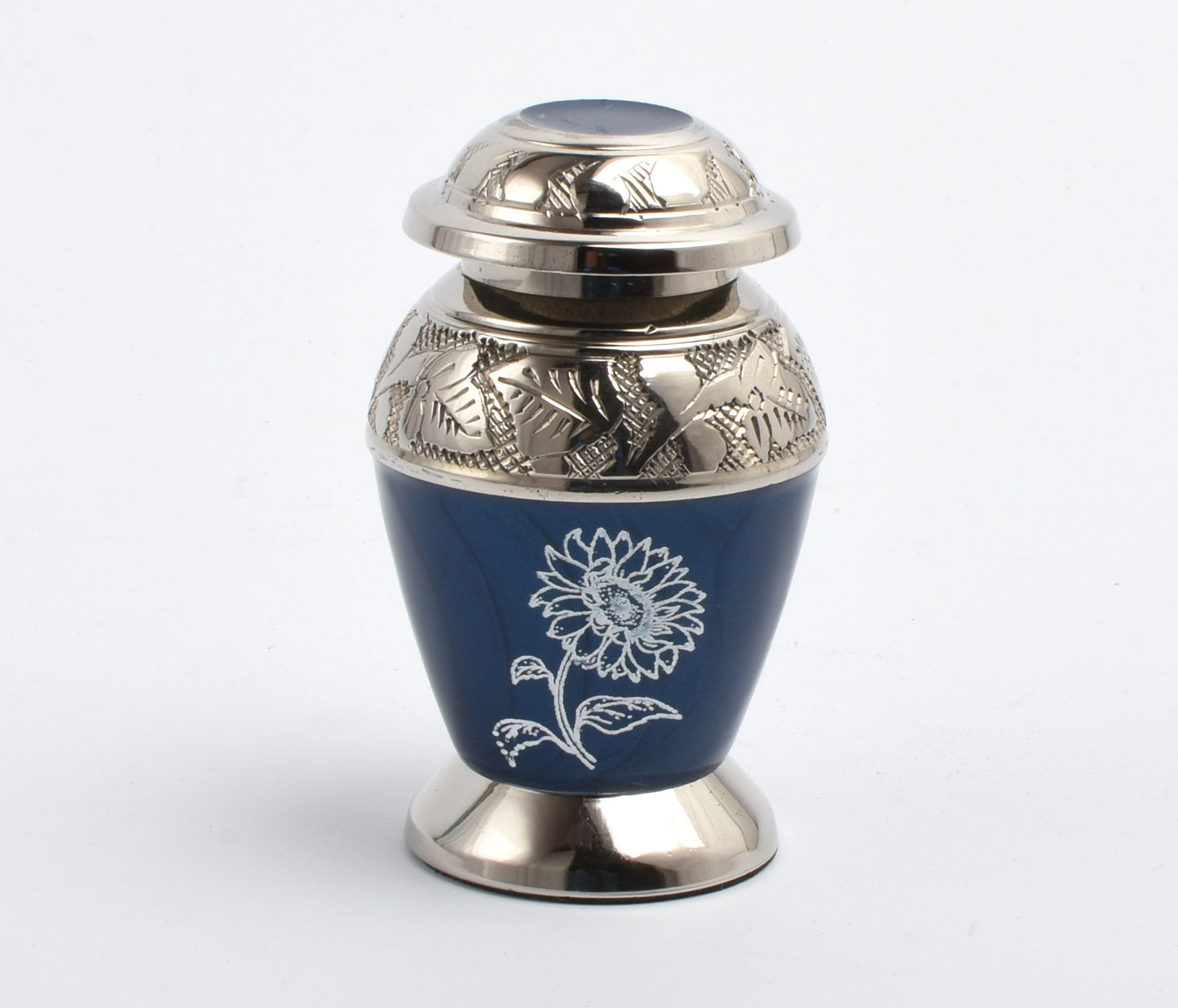 Blue Flower Mini Keepsake Urn