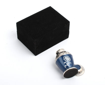 Blue Flower Mini Keepsake Urn