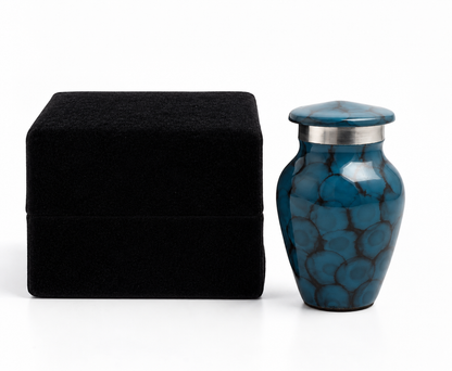 Blue Cloud Aluminium Mini Keepsake Urn