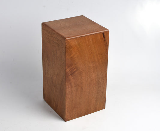Carved Wood Large Biodegradable Casket Urn