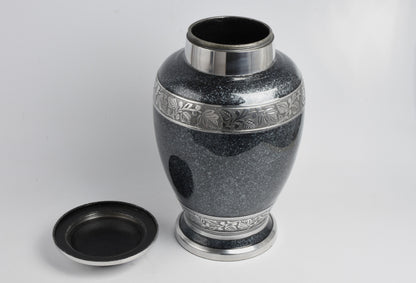 Grey Pattern Companion Urn For Two Body Ashes