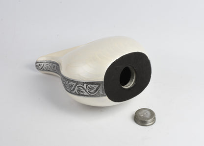 Forever in My Heart White Teardrop Urn