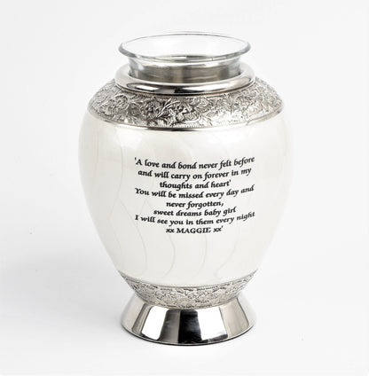 White Tealight Pitcher Urn