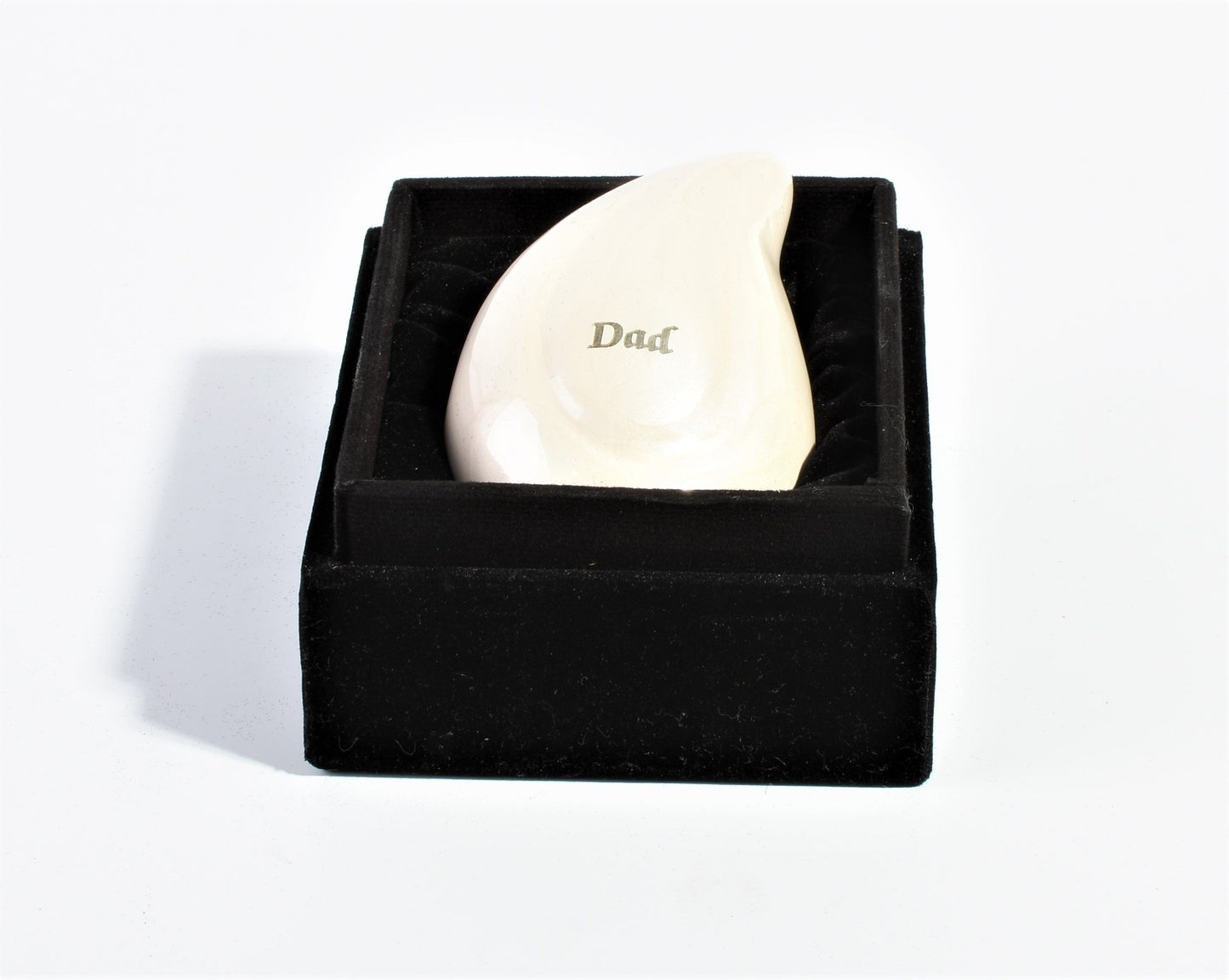 Pearl White Teardrop Keepsake Urn