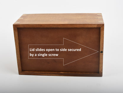 Solid Wood Casket Tree With Decorative Brass Trims - Adult, Child, Companion urn