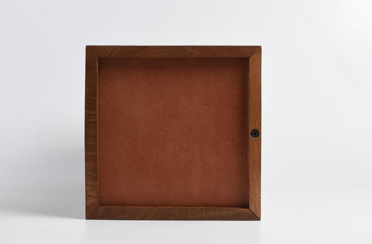 Wood Casket for Adult Ashes Feather Design