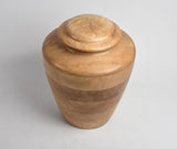 Wood Jar Urn 10 inch