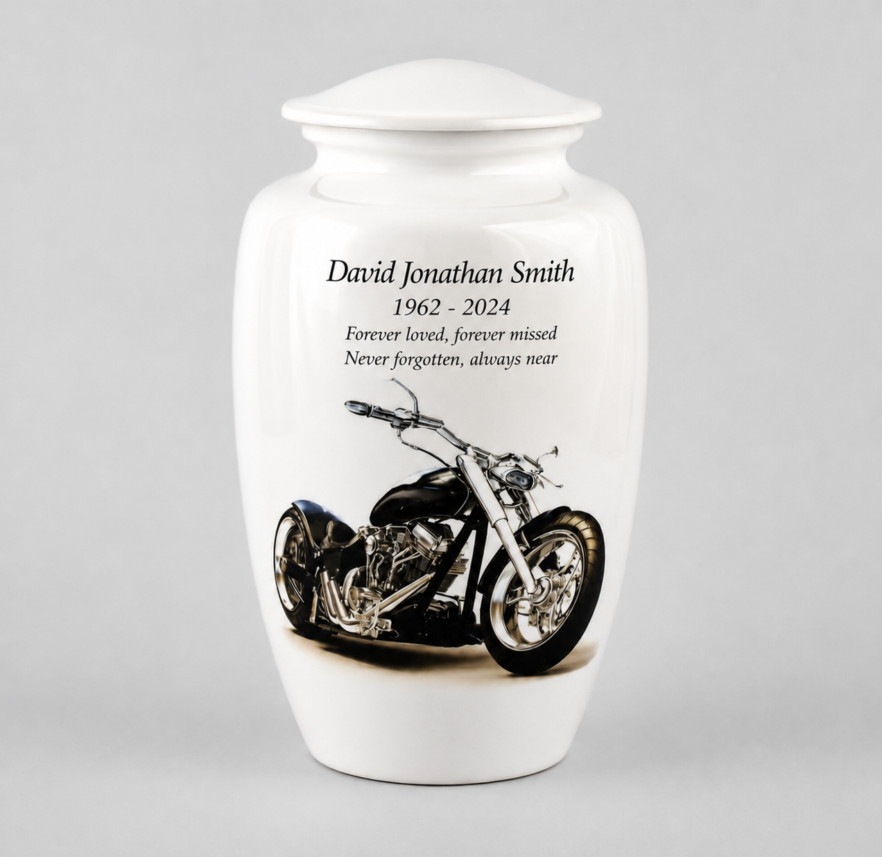 Motorbike Design Adult Cremation Ashes Urn