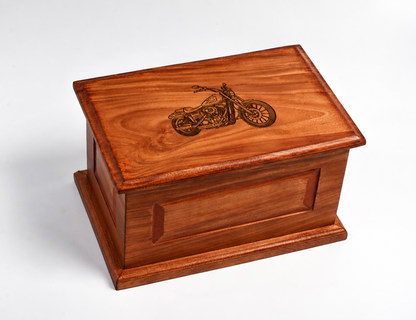 Large Solid Wood Casket Bike