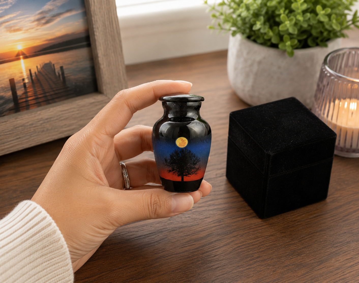 Moonlit Tree Mini Keepsake Urn