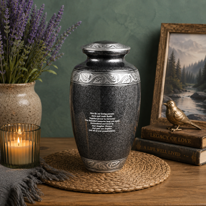 Grey Double Capacity Companion Urn (425 Lb/190 Kg)