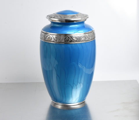 Adult Large Urn Classic Blue Urn