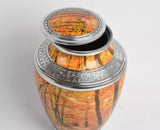 Woodland Design Aluminium Cremation Urn