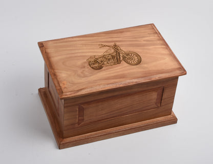 Large Solid Wood Casket Bike