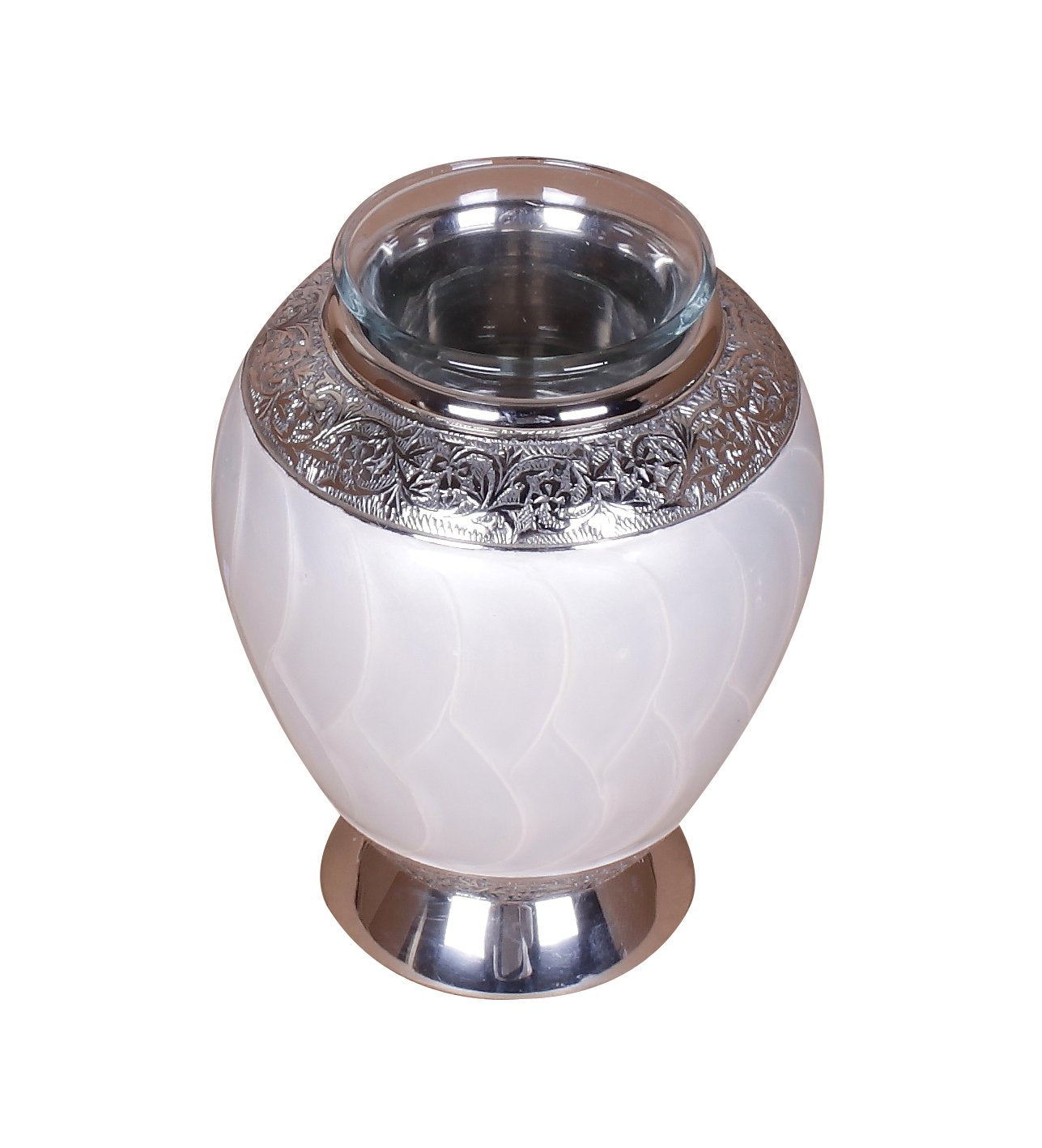 white tealight urn, white urn, small white urn, candle urn, small tea light urn, small candle urn, tea light cremation ashes urn, candle cremation ashes urn