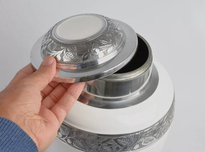 White 2 Body Ashes Companion Urn (365 Lb/165 Kg)