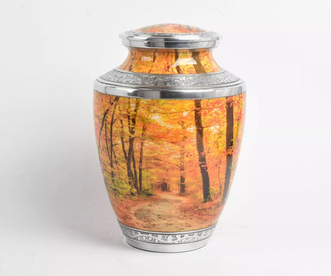 Woodland Design Aluminium Cremation Urn