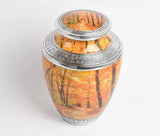 Woodland Design Aluminium Cremation Urn