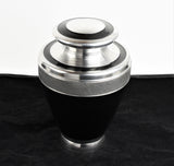 Black Milano Aluminium Cremation Urn