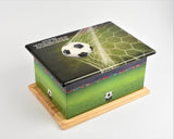 Football MDF/Teak Wood Casket For Ashes