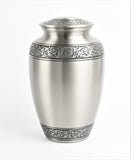 Pewter Hand Engraved Adult Cremation Urn