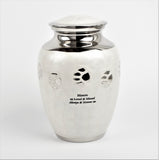 White 6" Small Pet Ashes Urn