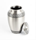 Pewter Hand Engraved Adult Cremation Urn